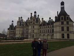 Promenade dans les jardins du château de Chambord. « Ça caille pas chaud! »